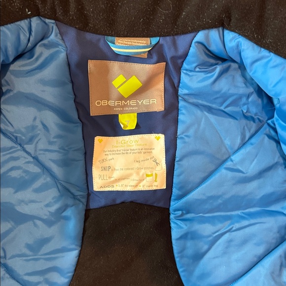 Obermeyer Blue Jacket Lining - Picture 2 of 7